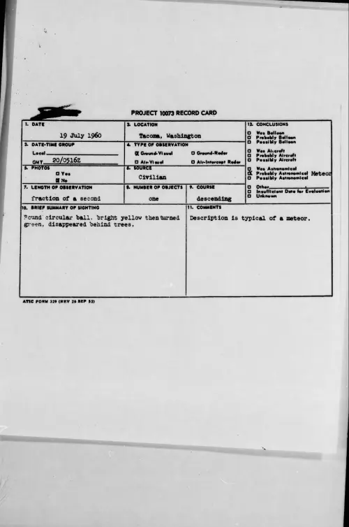 First page of 1960.07 - 7817503 - Tacoma, Washington