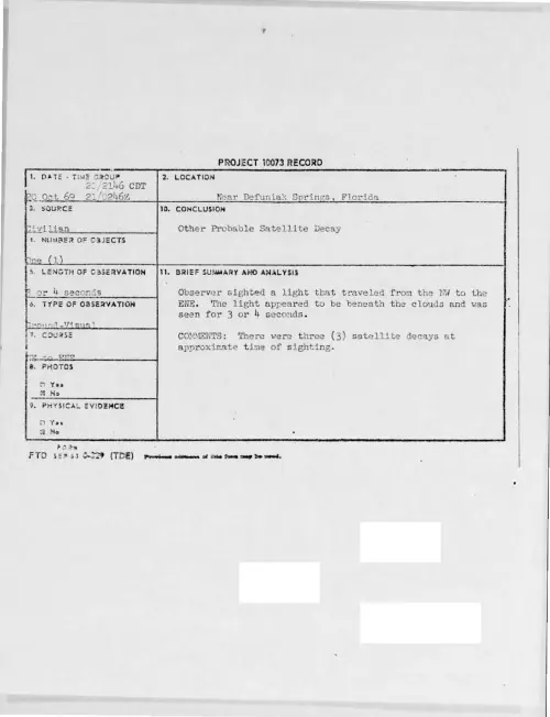 First page of 1969-10-7444446-NearDefuniakSprings-Florida