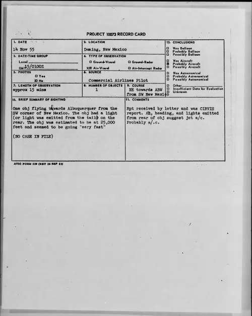 First page of 1955.11 - 7339903 - Deming, New Mexico