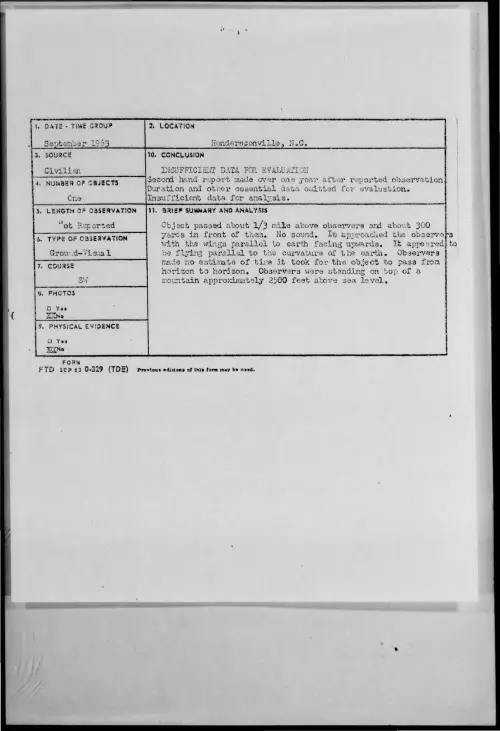 First page of 1963-09-9733607-Hendersconville-N-C