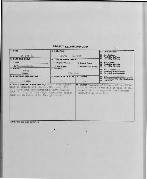 First page of 1961-11-8697300-28-4N69-05W
