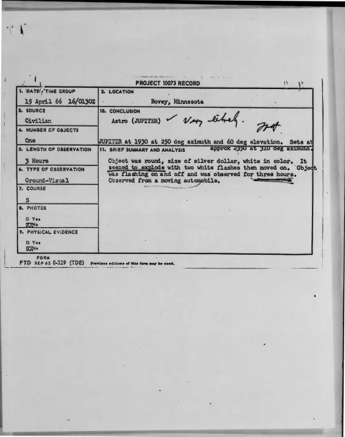 First page of 1966-04-7102709-Bovey-Minnesota
