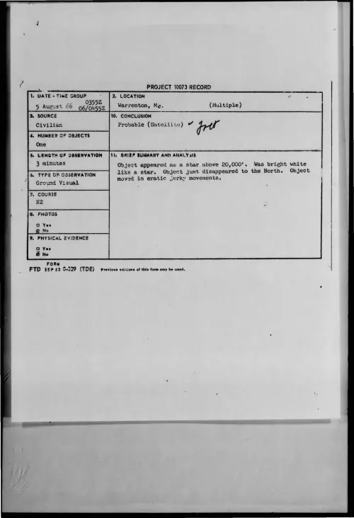 First page of 1966-08-8726927-Warrenton-Mo