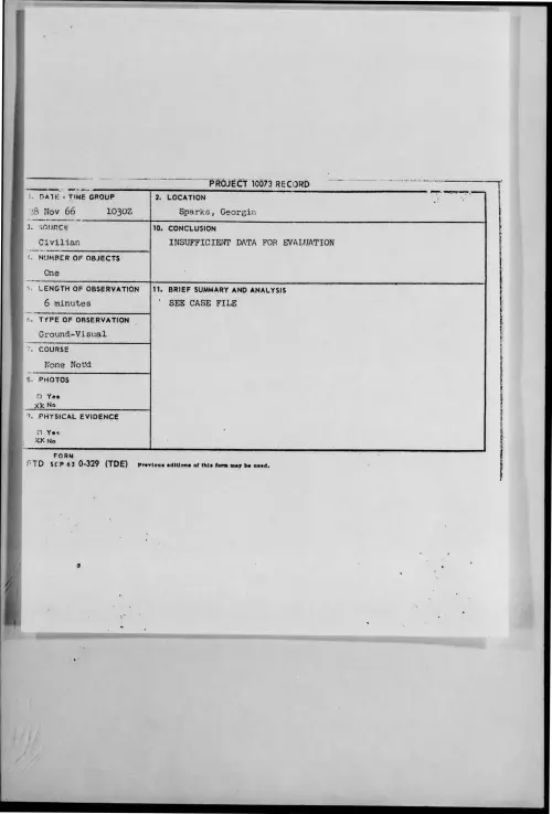 First page of 1966-11-8277813-Sparks-Georgia