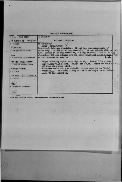 First page of 1965-08-7472424-Calumet-Michigan