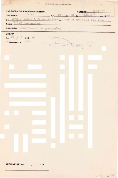 First page of BrazilianUFOFiles - CASO SIOANI 78 documento Colorido ORIGINAL Caso SIOANI 078 Colorido ORIGINAL