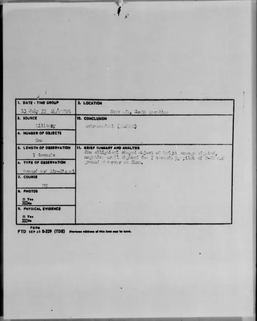 First page of 1953.07 - 6978413 - Shaw AFB, South Carolina