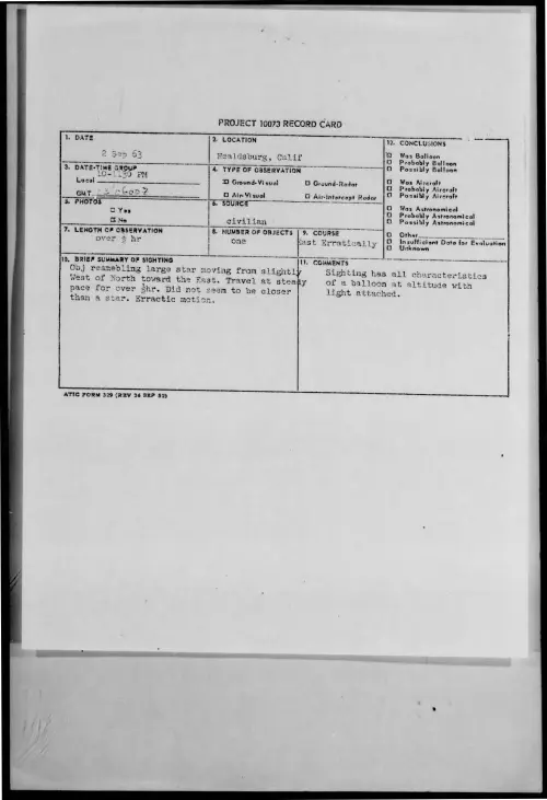First page of 1963-09-9733706-Healdsburg-Calif