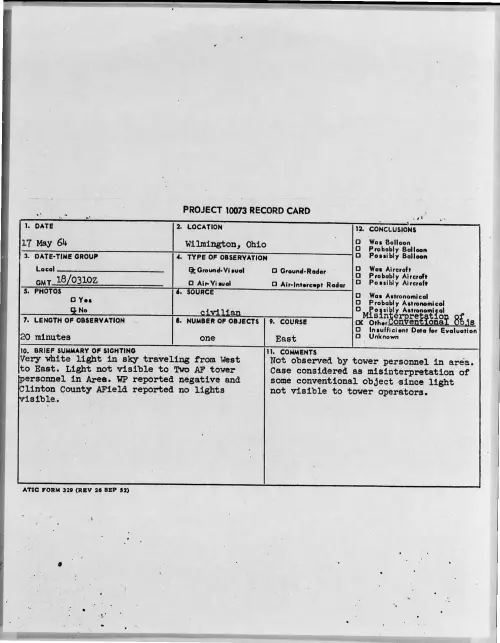 First page of 1964-05-8705684-Wilmington-Ohio