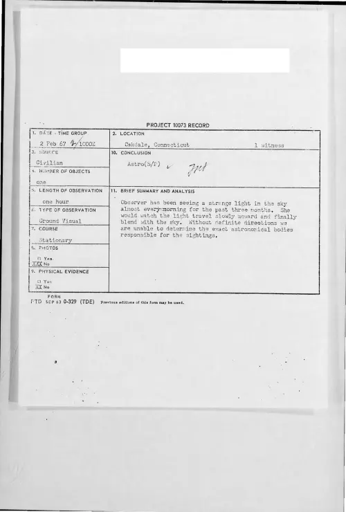 First page of 1967-02-8551013-Oakdale-Connecticut