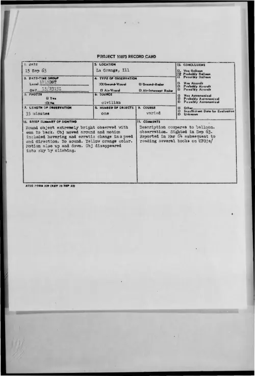 First page of 1963-09-9734147-LaGrange-Ill