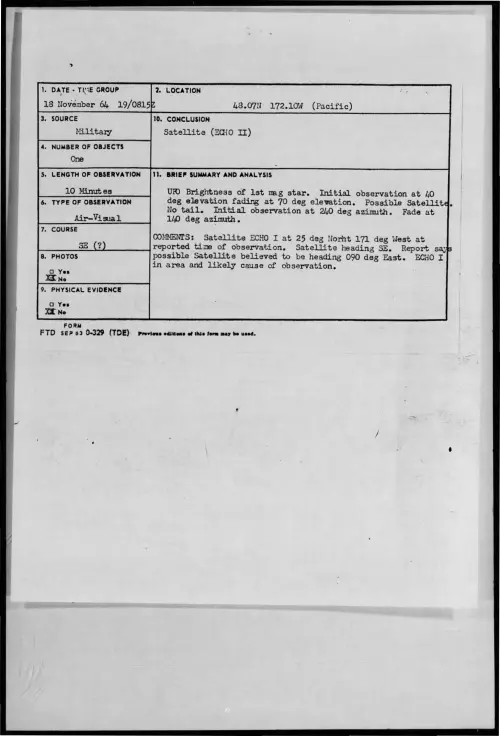First page of 1964-11-8721938-48-07N172-10W-Pacific-