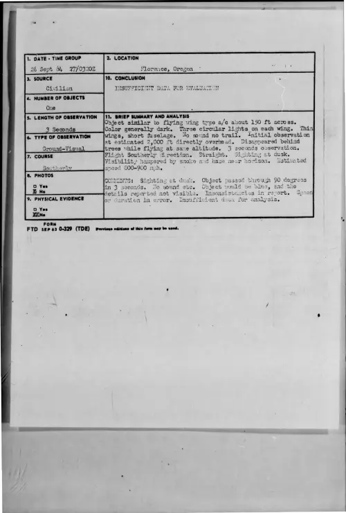 First page of 1964-09-9421510-Florence-Oregon