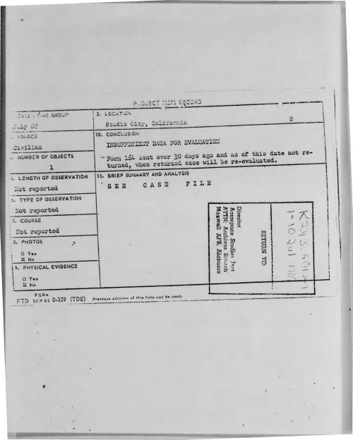 First page of 1967-07-7367205-StudioCity-California