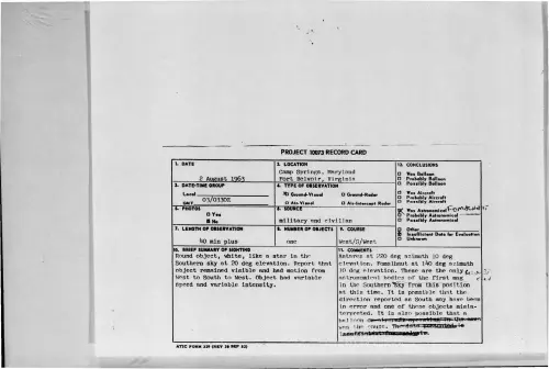 First page of 1963-08-8681111-CampSprings-MarylandFortBelvoir-Virginia