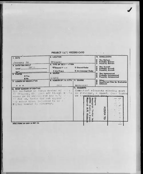 First page of 1958.01 - 6971605 - Uruguay