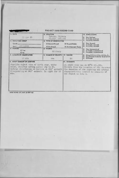 First page of 1962-04-8652709-Kadena-Okinawa26-21N128-12E