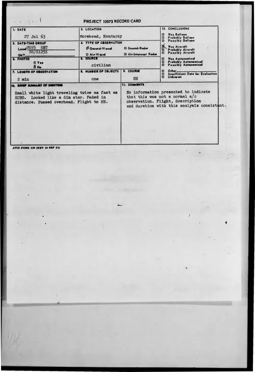 First page of 1963-07-8678562-Morehead-Kentucky