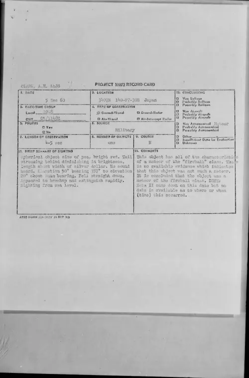 First page of 1960.12 - 8602411 - 3407N 140-27-30E Japan