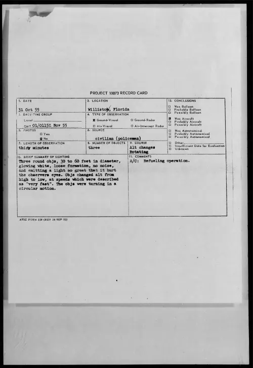 First page of 1955.10 - 7339779 - Williston, Florida
