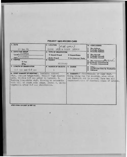 First page of 1961-12-8699443-2100N163Eand2150N16040E-FAREAST-