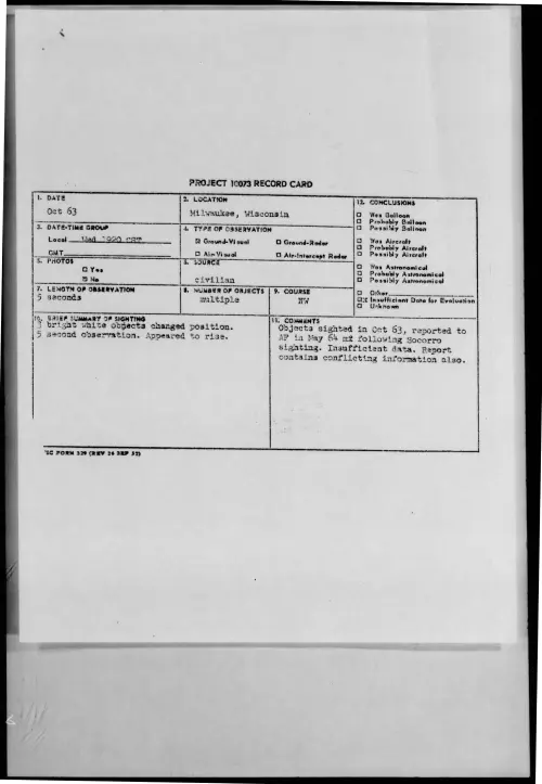 First page of 1963-10-9735052-Milwaukee-Wisconsin