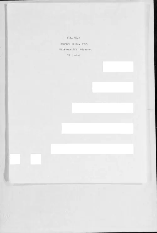 First page of 1965-08-6978040-WhitemanAFB-Missouri-9749-