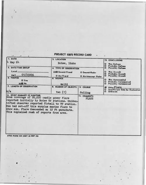 First page of 1964-05-8703011-Boise-Idaho