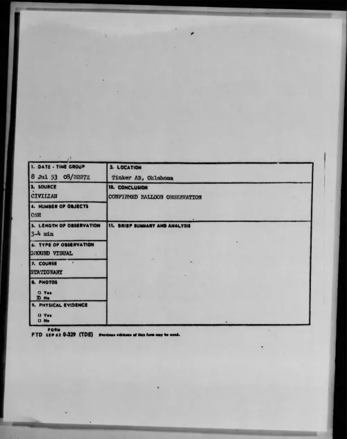 First page of 1953.07 - 6978168 - Tinker AB, Oklahoma