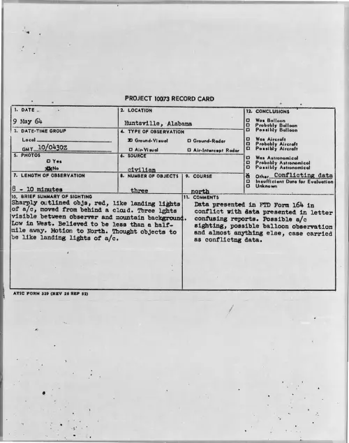 First page of 1964-05-8703334-Huntsville-Alabama