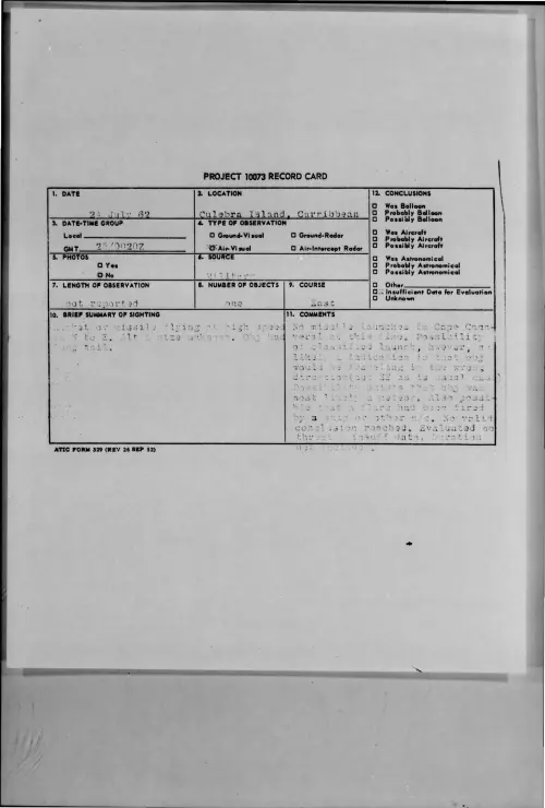 First page of 1962-07-8685913-CulebraIsland-Carribbean