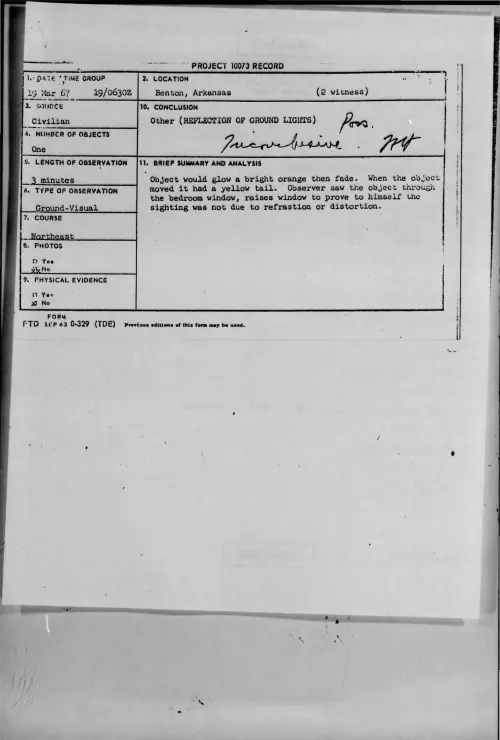 First page of 1967-03-7464495-Benton-Arkansas