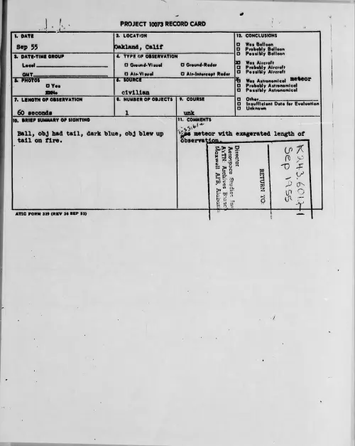 First page of 1955.09 - 6973122 - Oakland, Calif