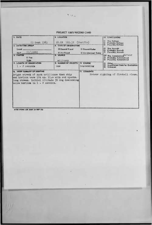 First page of 1963-09-9734420-18-2N161-3E-Pacific-