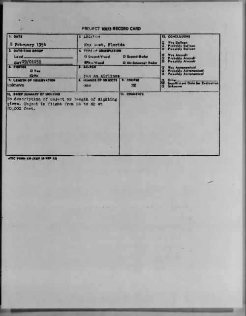 First page of 1954.02 - 6779979 - Key West, Florida