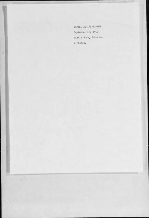 First page of 1952-09-6982292-LittleRock-Arkansas