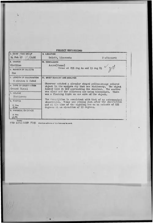 First page of 1967-02-9666400-Duluth-Minnesota