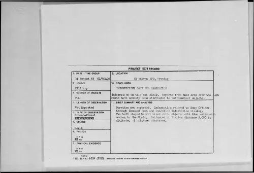 First page of 1965-08-9371324-FEWarrenAFB-Wyoming