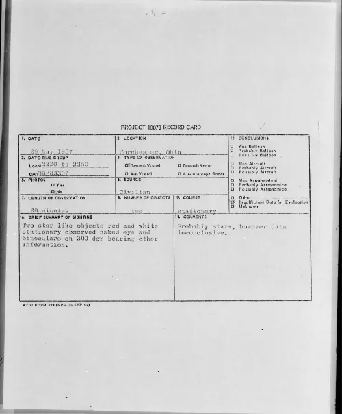 First page of 1957.05 - 6790259 - Worchester, Ohio