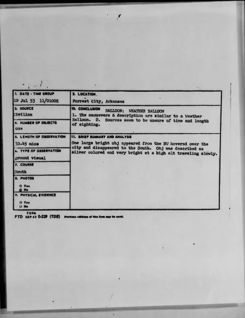 First page of 1953.07 - 6978232 - Forrest City, Arkansas