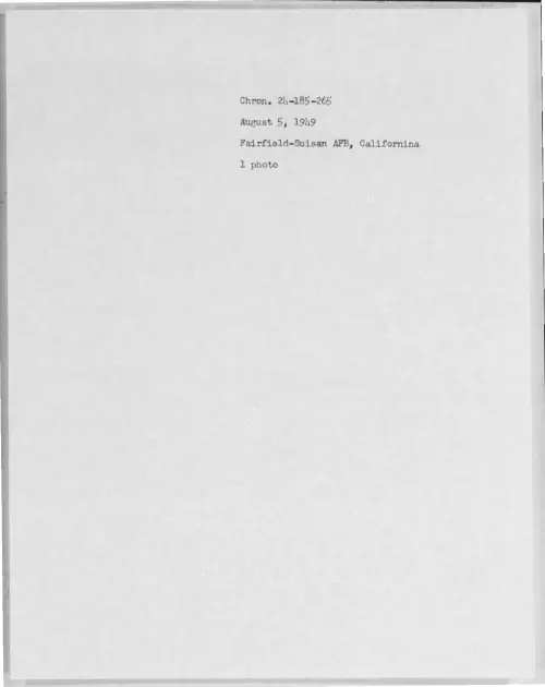 First page of 1949-08-6982183-Fairfield-SuisanAFB-California