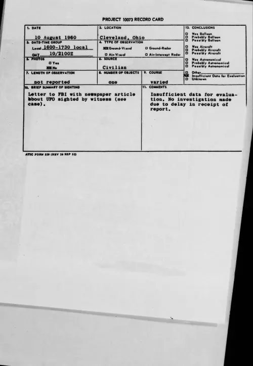 First page of 1960.08 - 7819941 - Cleveland, Ohio