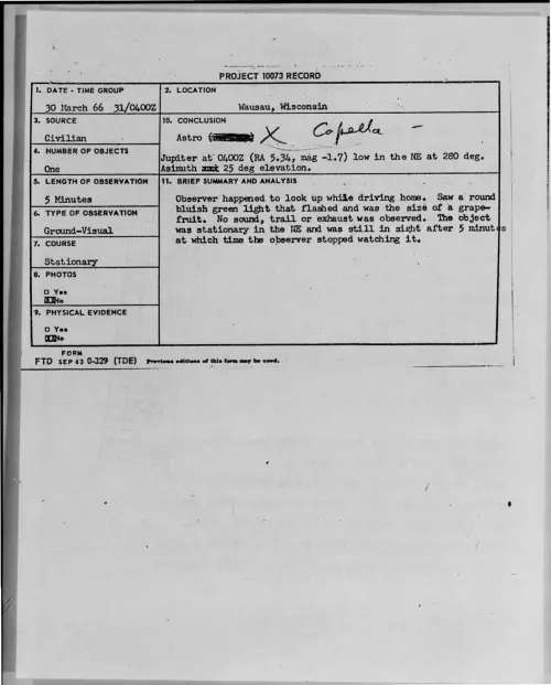 First page of 1966-03-8684955-Wausau-Wisconsin