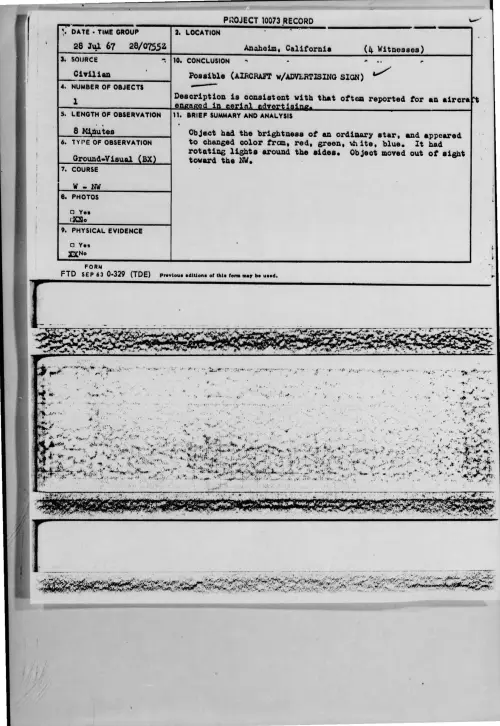 First page of 1967-07-7572829-Anaheim-California