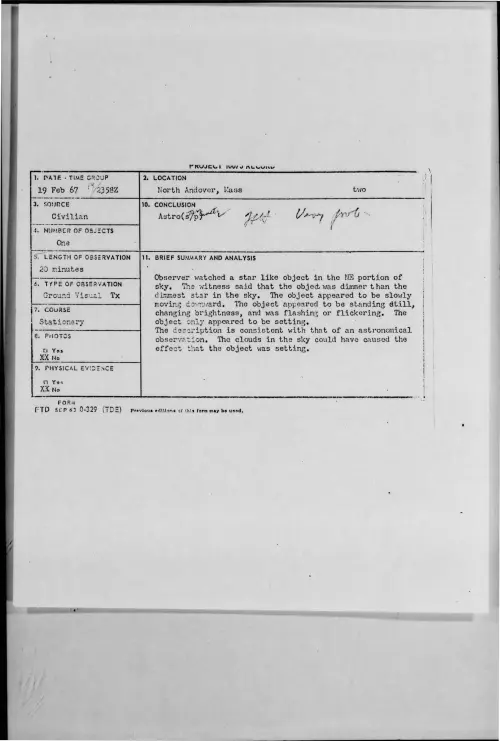 First page of 1967-02-9666261-NorthAndover-Mass