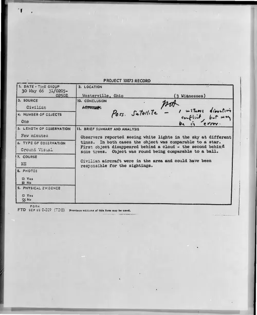 First page of 1966-05-7092650-Westerville-Ohio