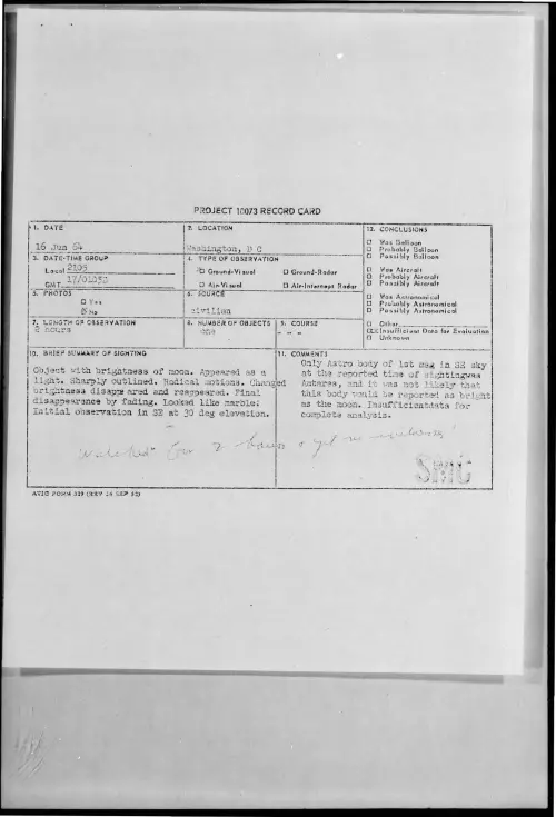 First page of 1964-06-8725037-Washington-DC