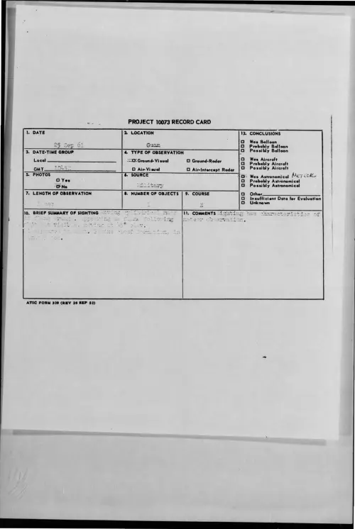 First page of 1961-09-8680076-Guam