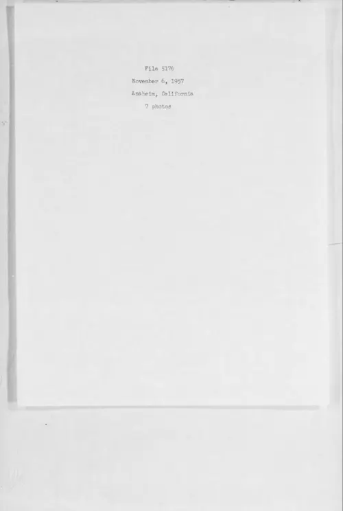 First page of 1957.11 - 6974877 - Anaheim, California (#5176)
