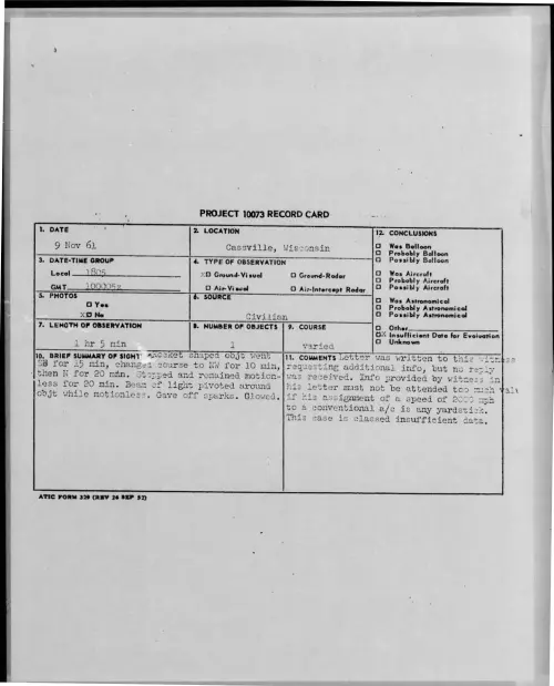 First page of 1961-11-8696392-Cassville-Wisconsin